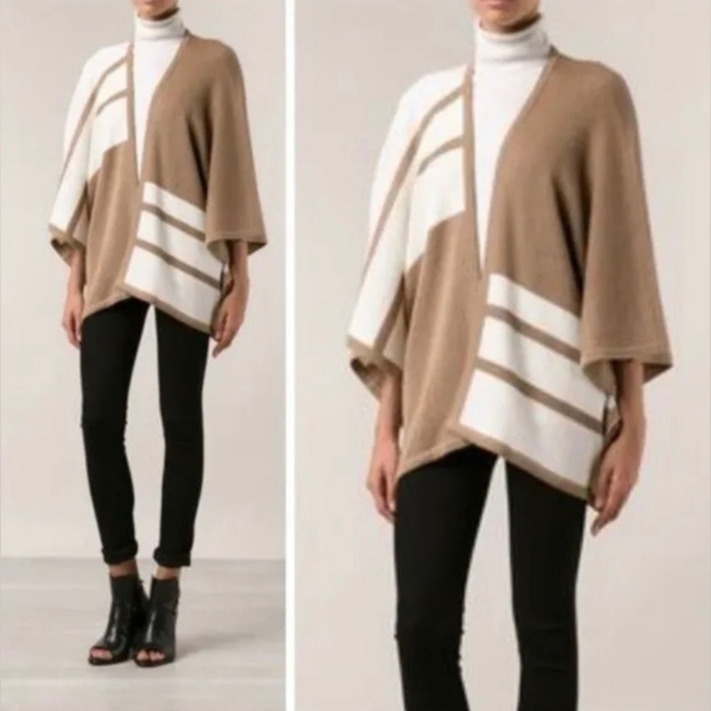 Brochu Walker Alpaca Blend Colorblock Poncho Cardigan